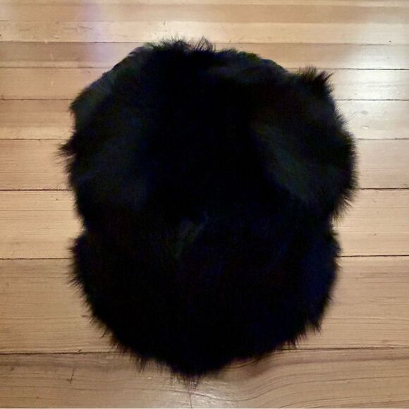 J. Crew Toscana Shearling Winter Hat Black. NWT. Size M-L. main image 3